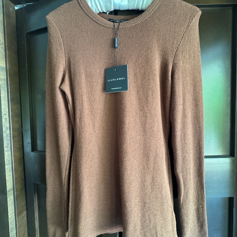 JLUXLABEL Brown Knit Top - Picture 7 of 7